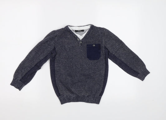 George Boys Blue   Pullover Jumper Size 6-7 Years