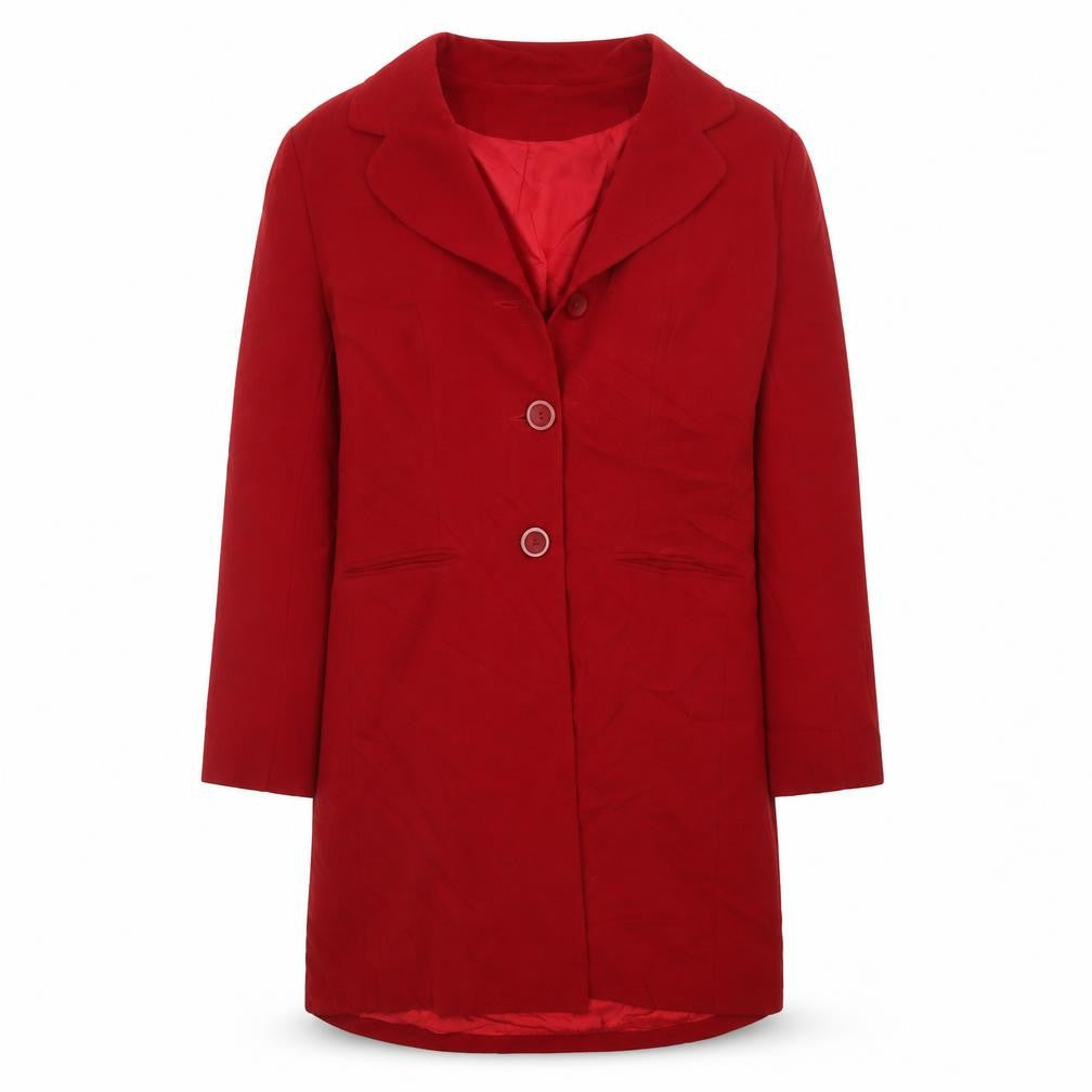Gina Womens Red   Overcoat Coatigan Size 16