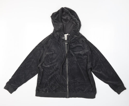 LOGG Womens Grey   Full Zip Hoodie Size L