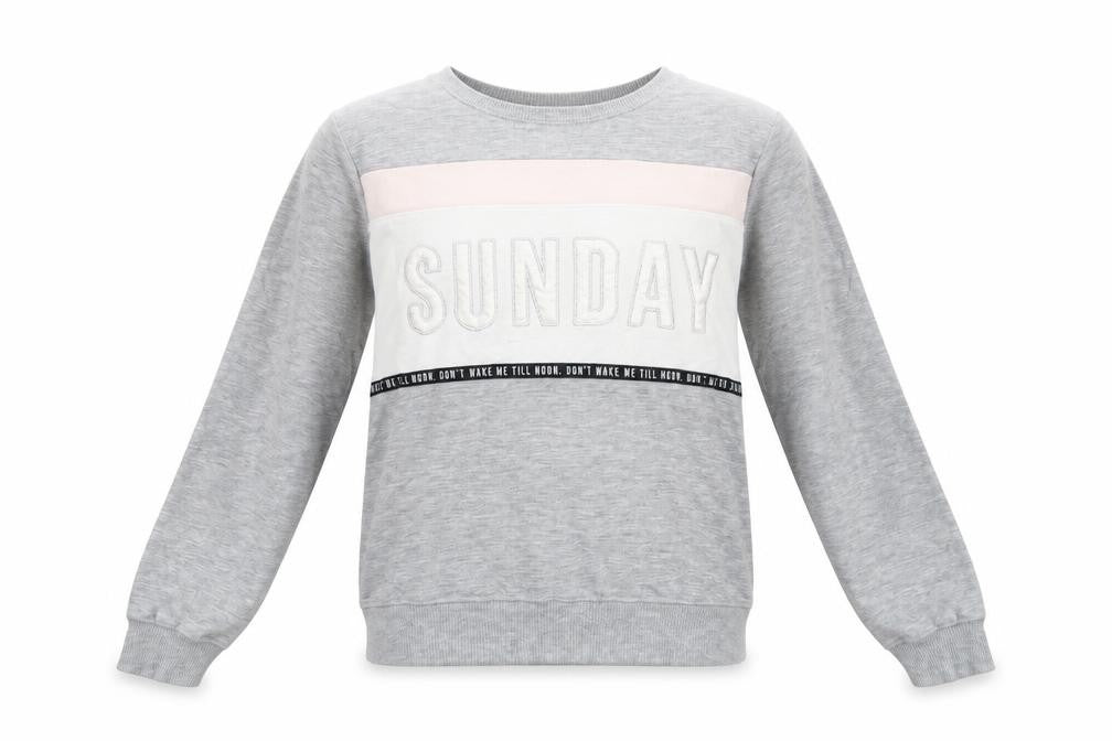 New Look Womens Grey   Pullover Sweatshirt Size M