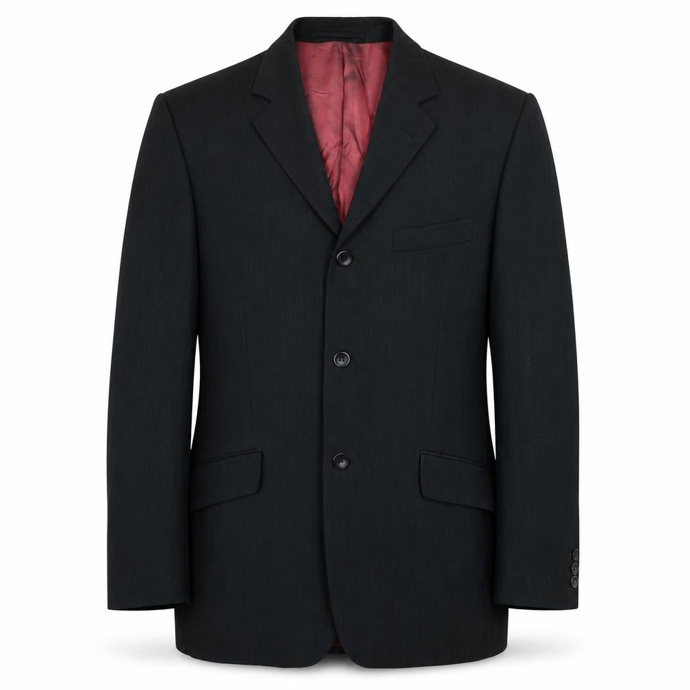 Remus Uomo Mens Black   Jacket Suit Jacket Size 38