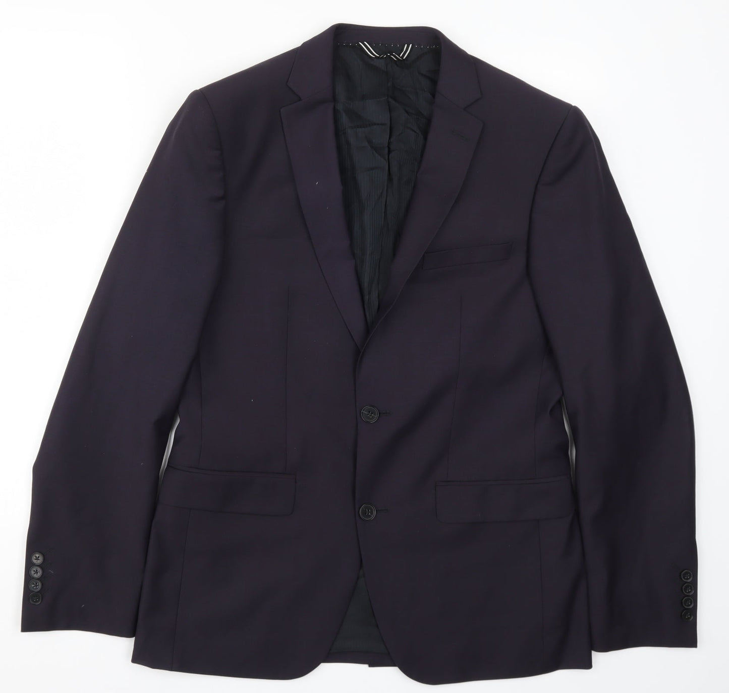 West End Mens Blue   Jacket Suit Jacket Size 38