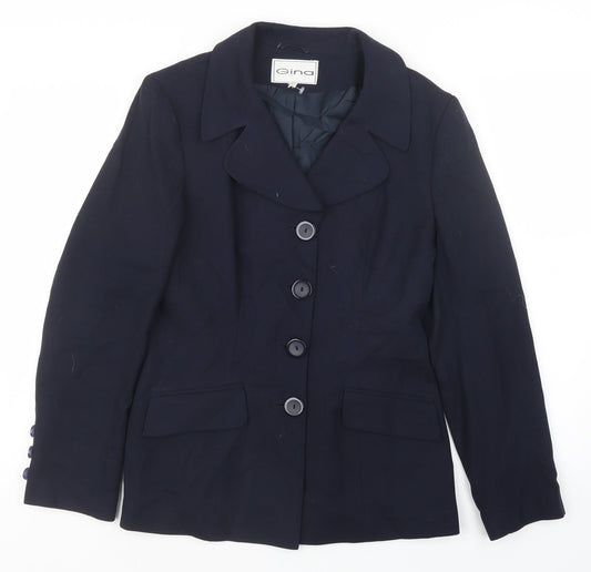 Gina Womens Blue   Jacket  Size 14