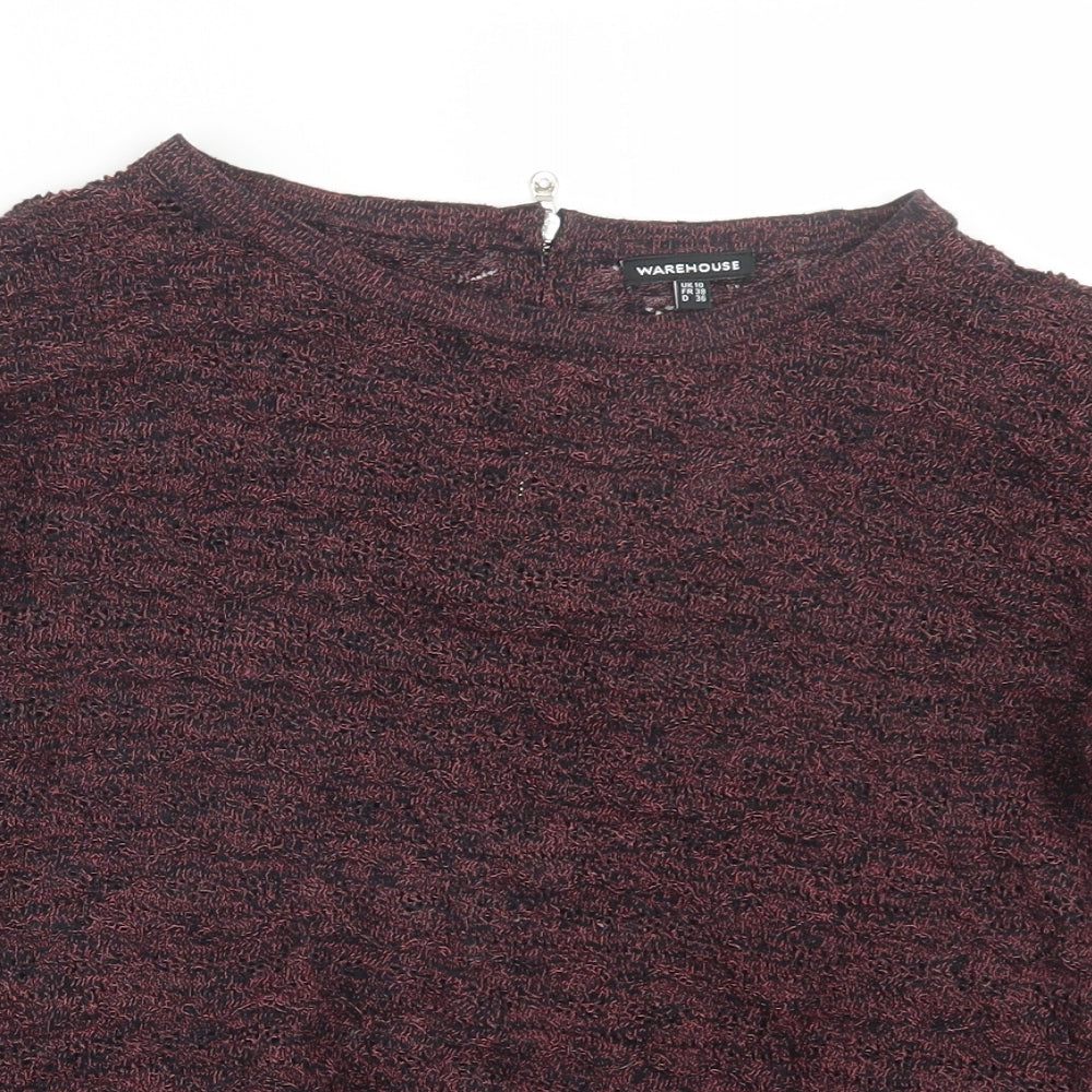 Warehouse Womens Red   Basic Blouse Size 10