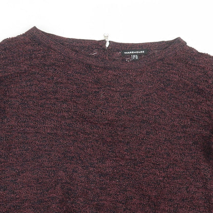 Warehouse Womens Red   Basic Blouse Size 10