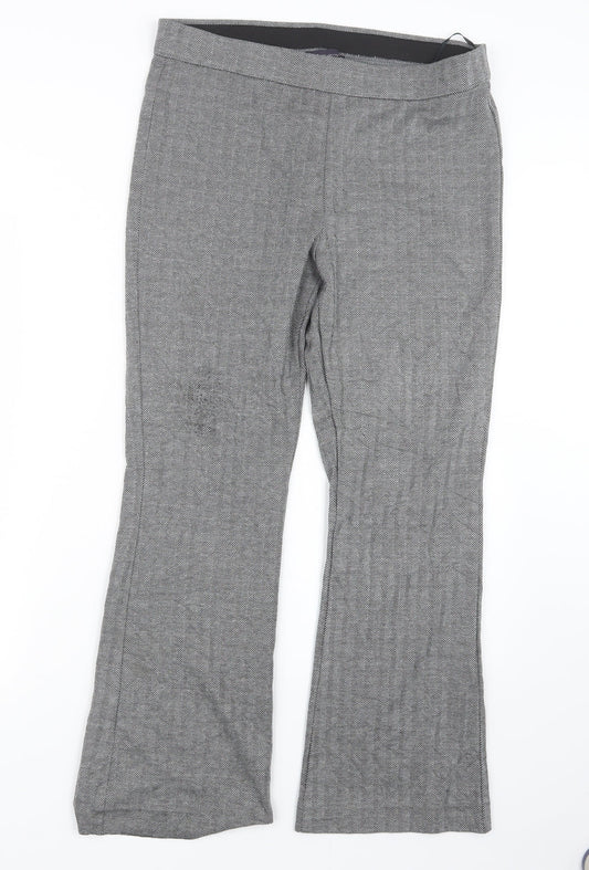 Marks and Spencer Womens Grey   Trousers  Size 14 L28 in