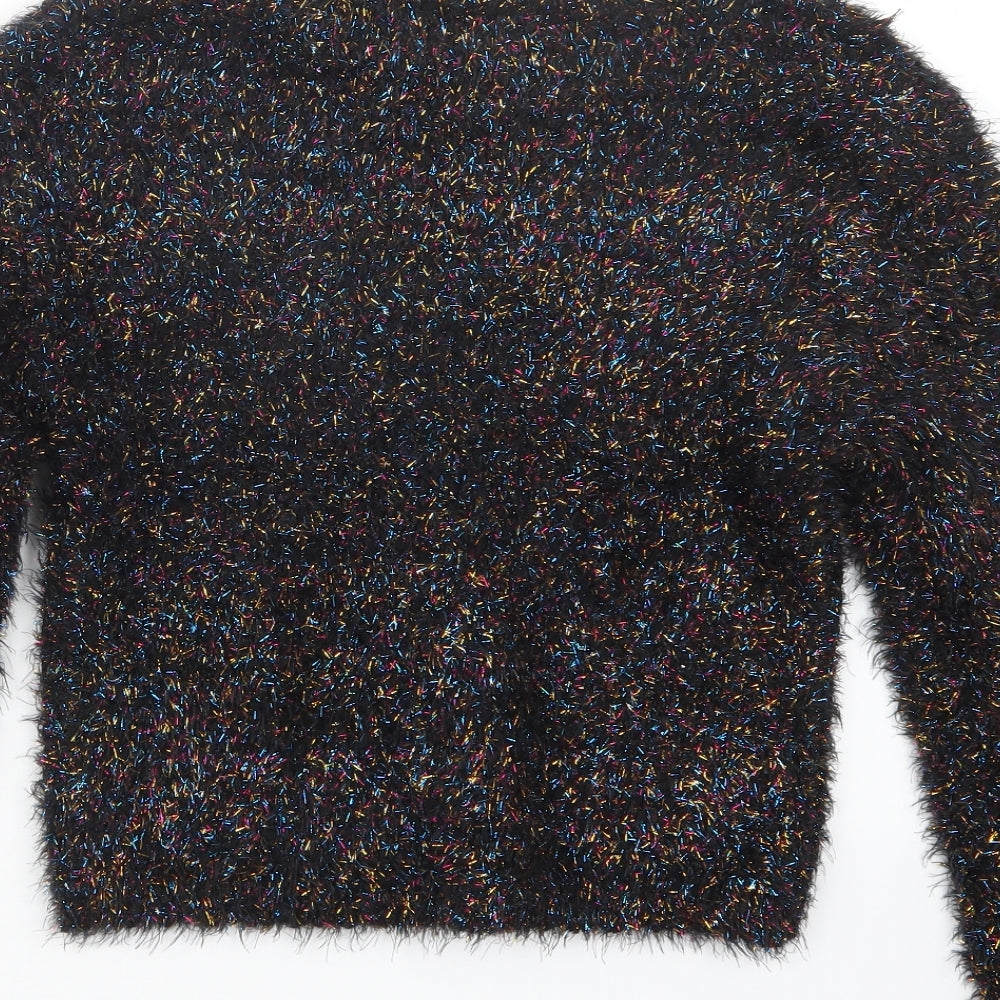 Miss E-vie Girls Black   Pullover Jumper Size 13-14 Years