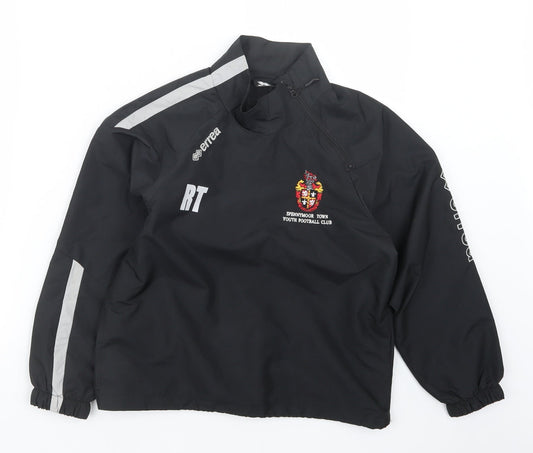 errea Boys Black   Jacket Coat Size XS
