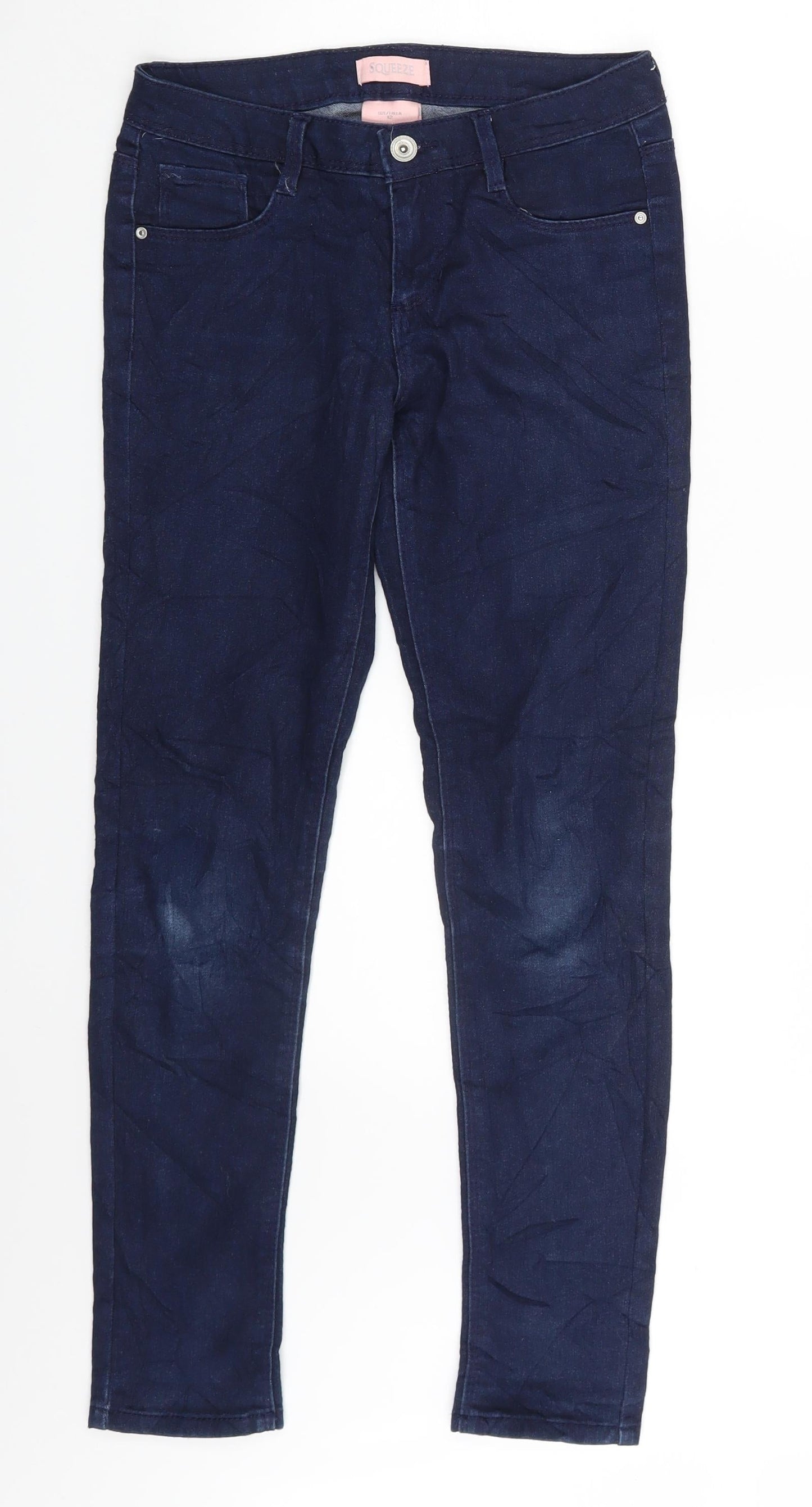 Squeeze Womens Blue  Denim Skinny Jeans Size 12 L26 in