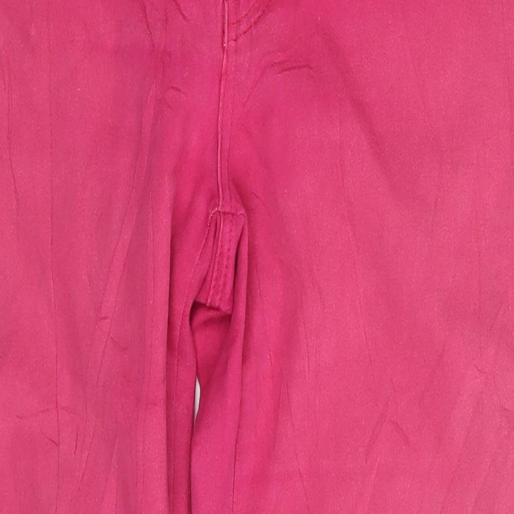 Vert de Womens Pink  Denim Capri Trousers Size M L25 in