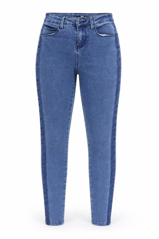 Boohoo Womens Blue  Denim Skinny Jeans Size 8 L29 in