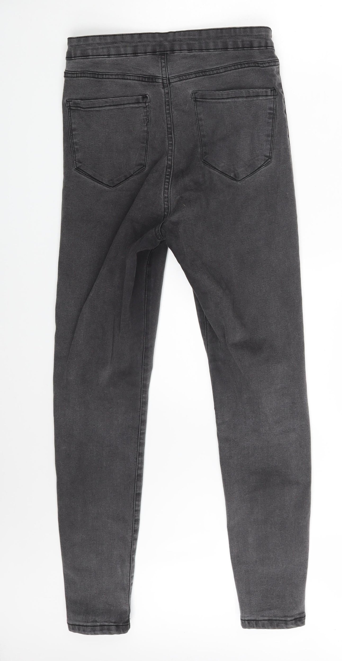 Denim Co. Womens Grey  Denim Skinny Jeans Size 12 L27 in