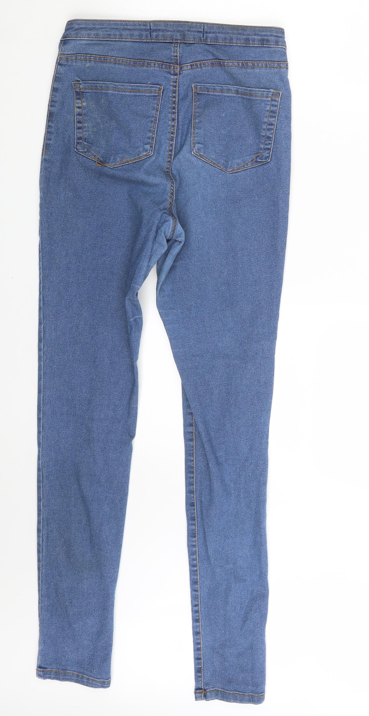 Denim Co. Womens Blue  Denim Jegging Jeans Size 12 L31 in