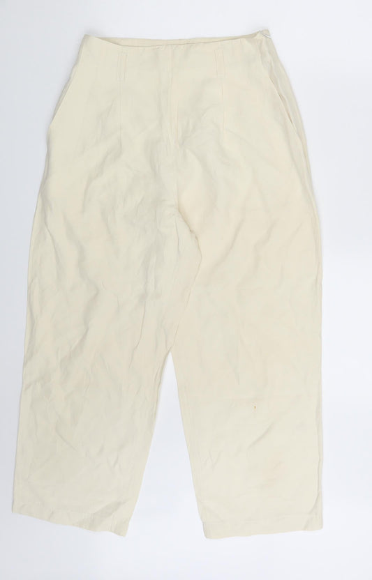Preworn Womens Ivory   Trousers  Size 26 in L23 in
