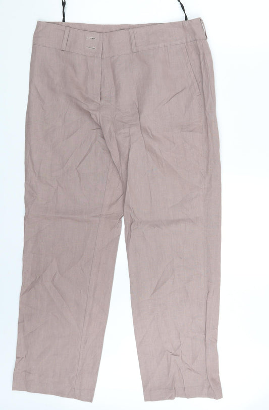 Gonto Womens Pink   Chino Trousers Size 14 L28 in
