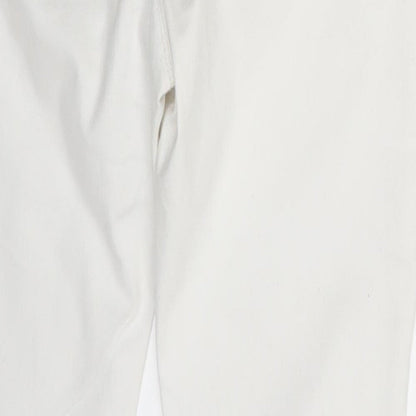 Brand and care label for Denim Co. women’s white denim jegging jeans, size UK 6, 29-inch leg