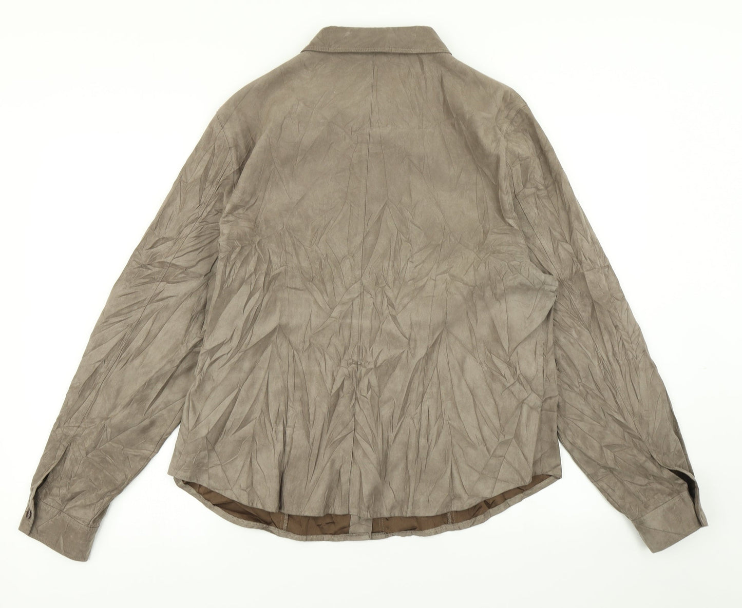 Jumper Womens Brown   Basic Button-Up Size 18