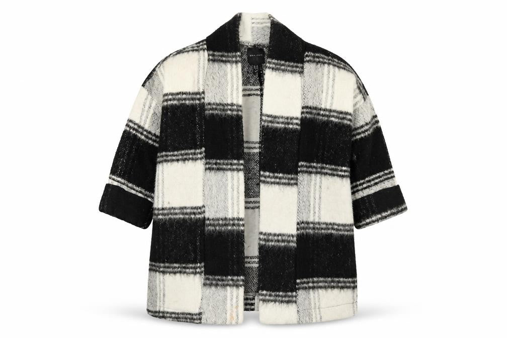 New Look Womens Black Check  Jacket  Size 10