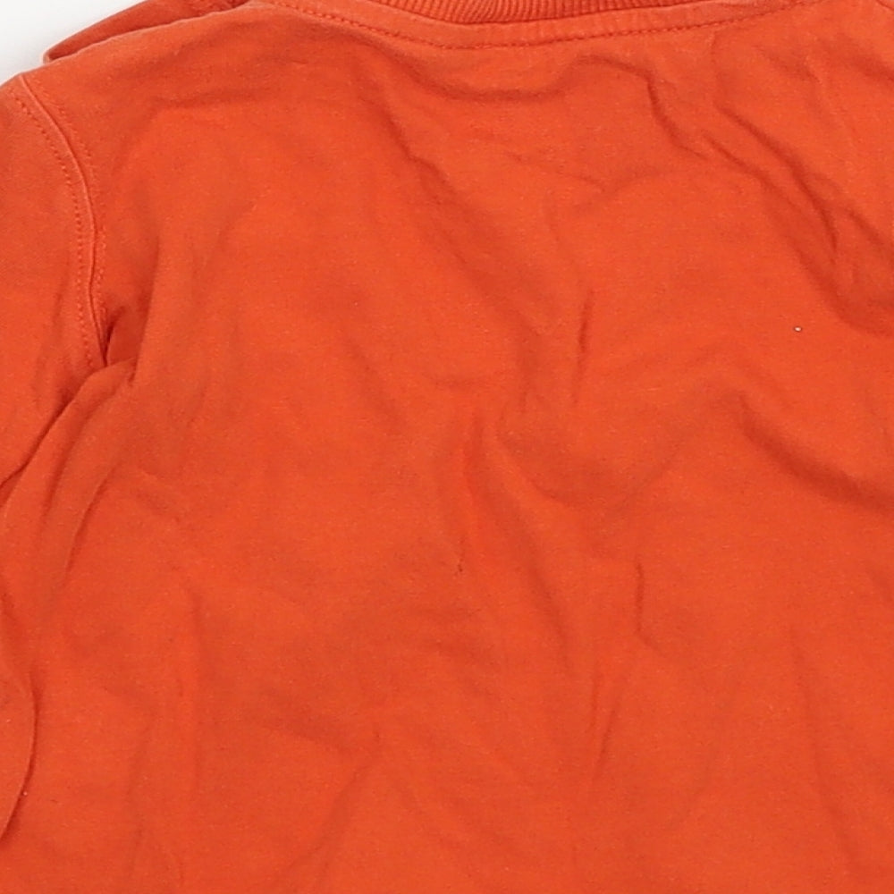 John Lewis Baby Orange  Jersey Basic T-Shirt Size 6-9 Months