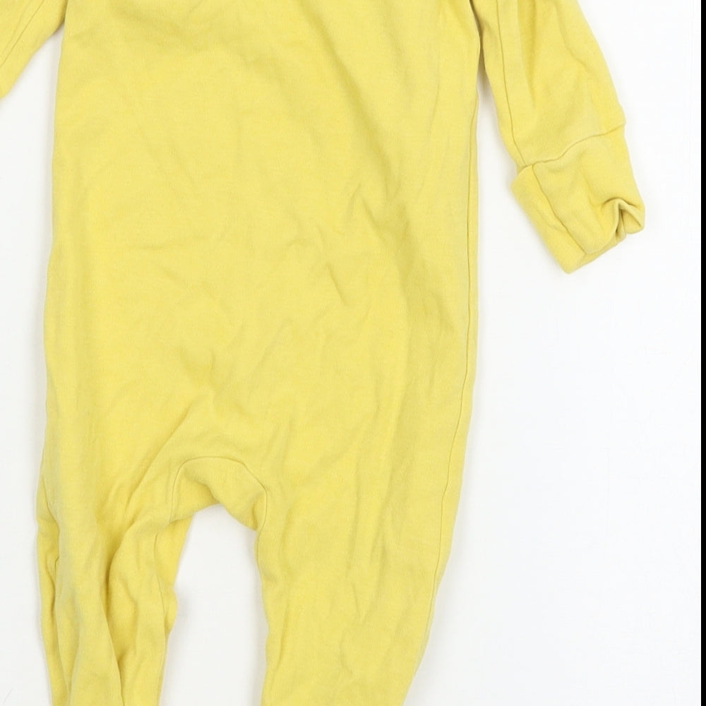 NEXT Baby Yellow  Jersey Babygrow One-Piece Size 0-3 Months  - Rockets