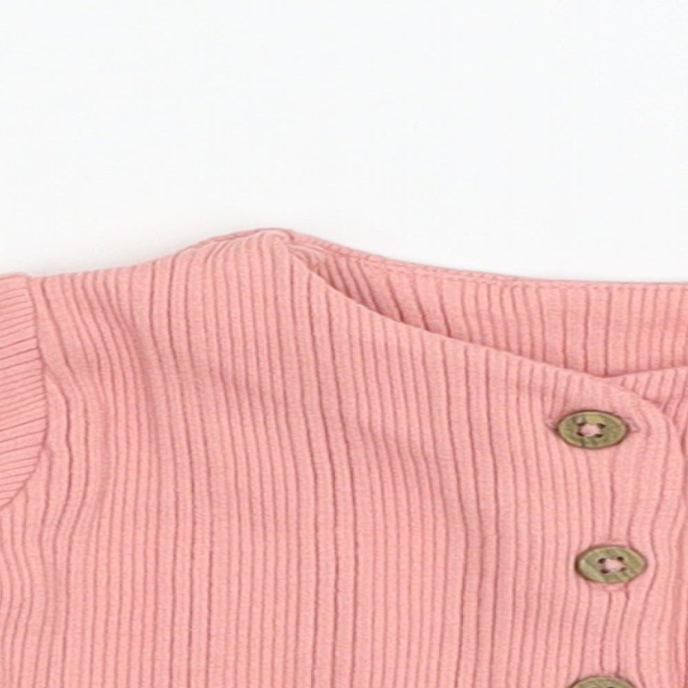George Girls Pink  Jersey Cardigan Jumper One Size