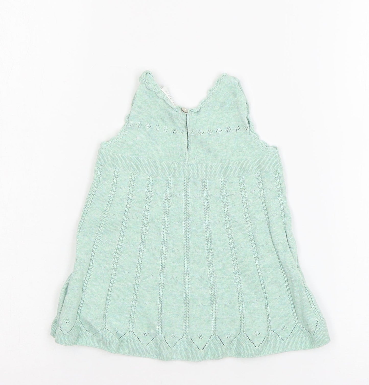 NEXT Girls Green  Jersey Jumper Dress  Size 3-6 Months