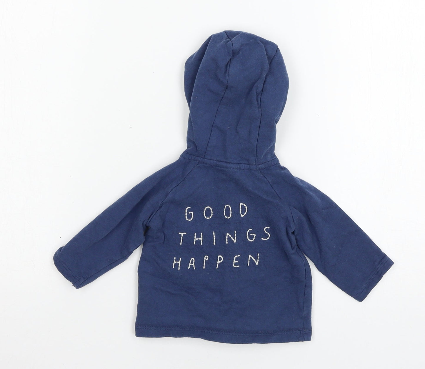 NEXT Boys Blue  Jersey Jacket  Size 3-6 Months  - Good Things Happen