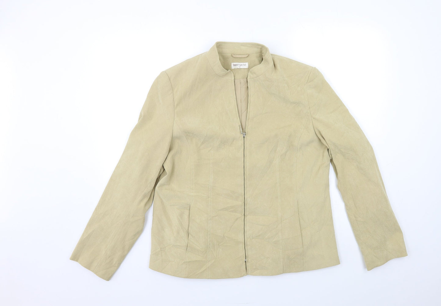 Bonmarché Womens Beige   Overcoat Coat Size 14