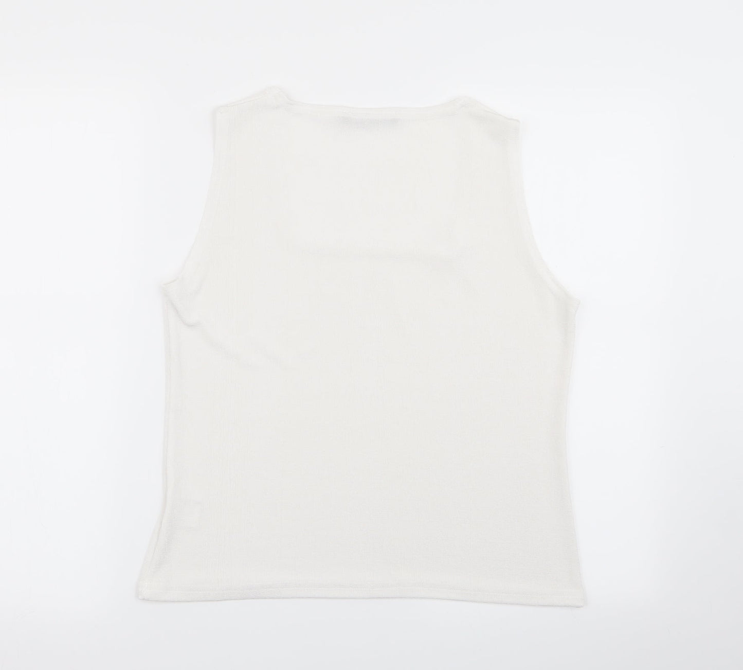 Reflections Womens White   Basic Tank Size XL