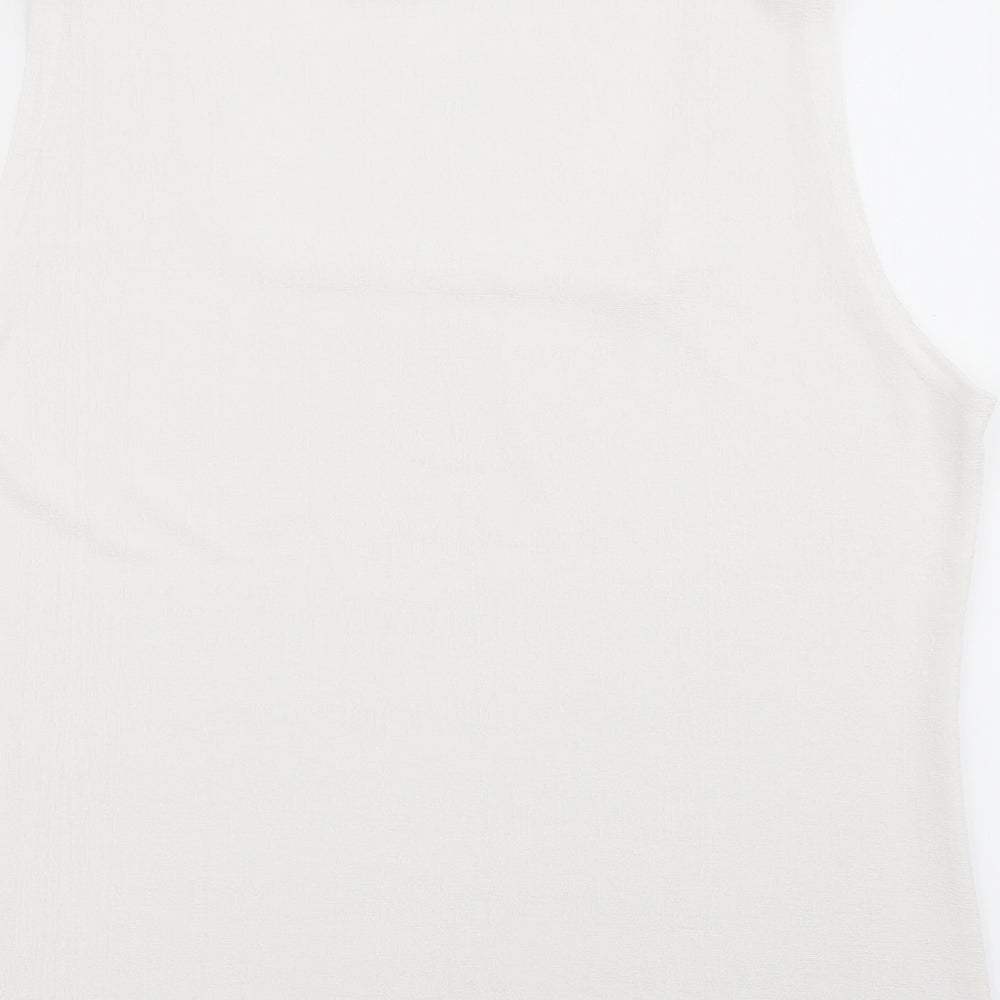 Reflections Womens White   Basic Tank Size XL