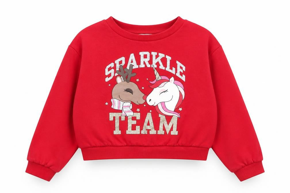 H&M Girls Red   Pullover Jumper Size 9-10 Years