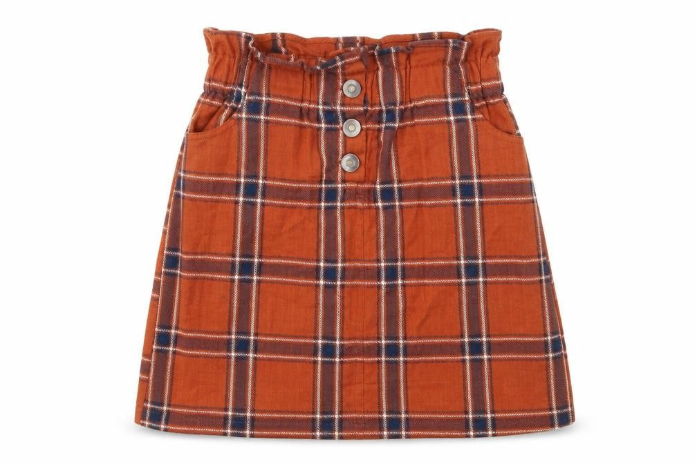 River Island Girls Multicoloured Check  Flare Skirt Size 10 Years