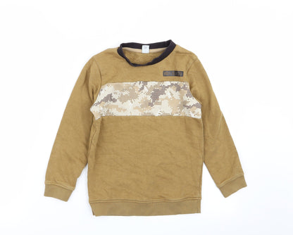 Tu Boys Brown   Pullover Jumper Size 7 Years