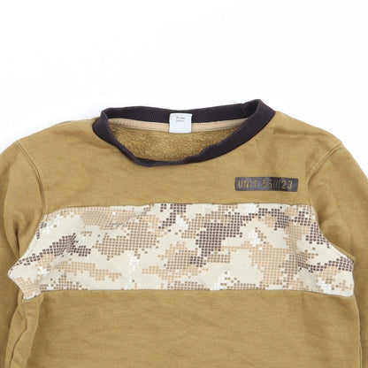 Tu Boys Brown   Pullover Jumper Size 7 Years