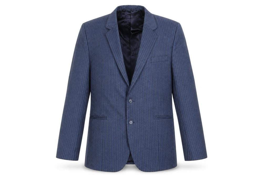 Reid & Taylor Mens Blue Striped  Jacket Blazer Size 40