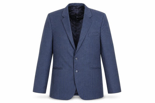 Reid & Taylor Mens Blue Striped  Jacket Blazer Size 40