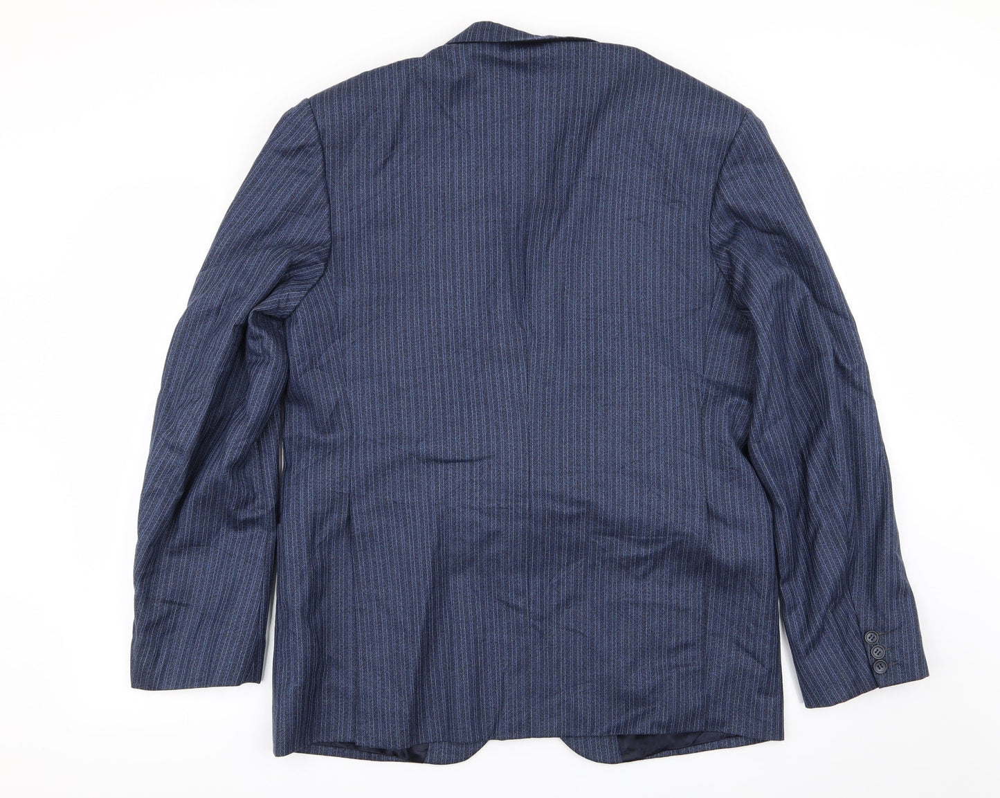 Reid & Taylor Mens Blue Striped  Jacket Blazer Size 40