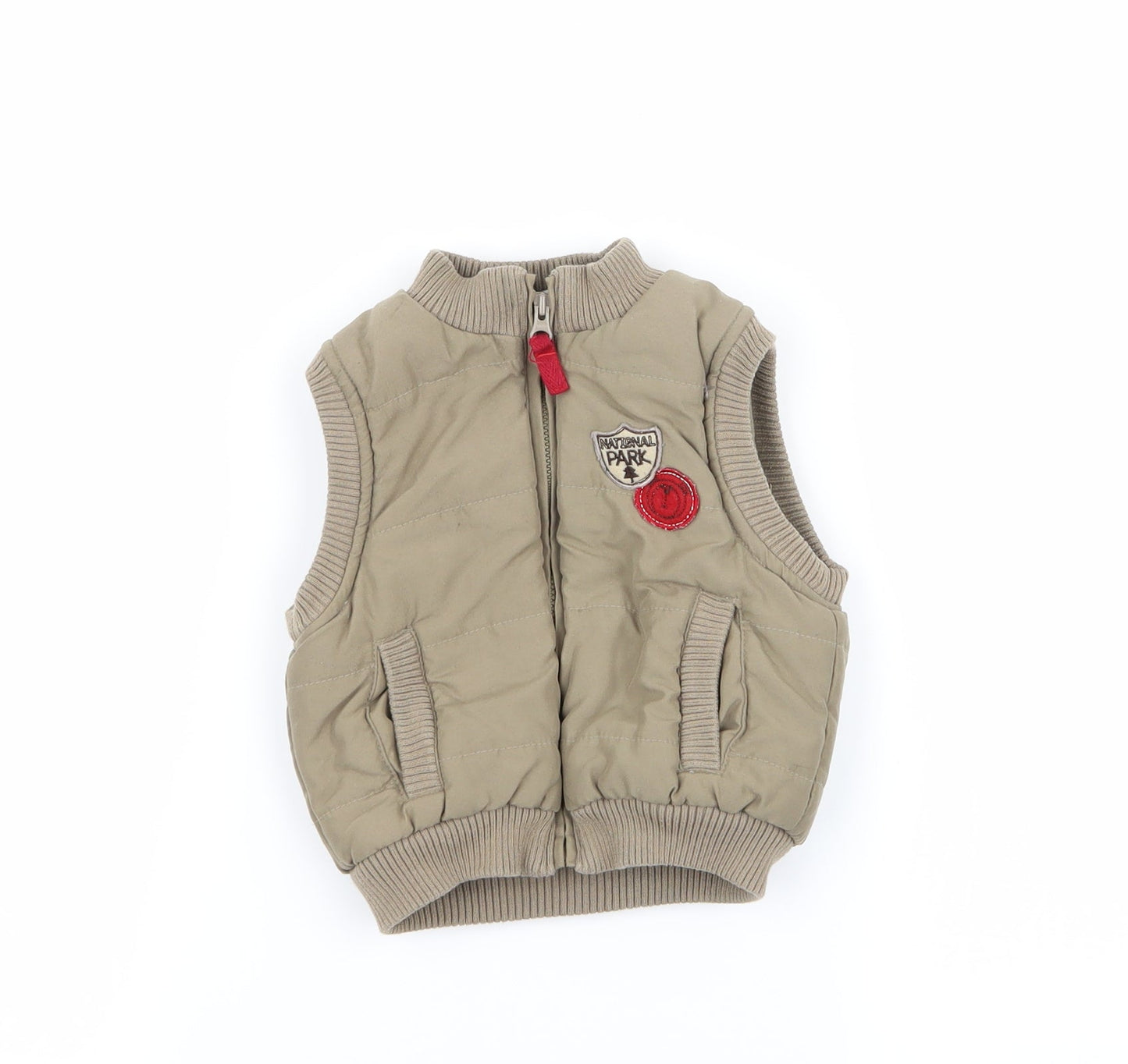 adams kids Boys Green   Gilet Coat Size 6-9 Months