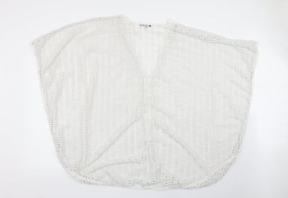 Select Womens White Geometric  Pullover Jumper Size M  - size s/m