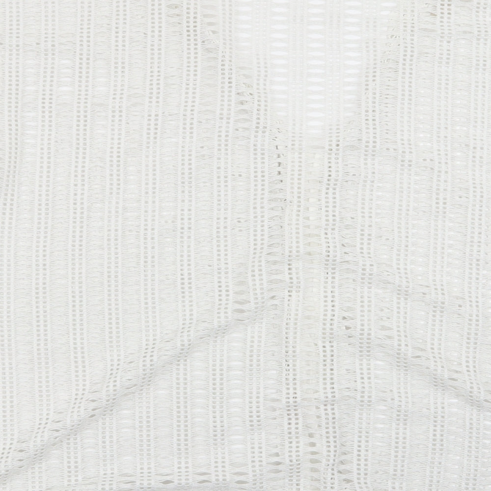 Select Womens White Geometric  Pullover Jumper Size M  - size s/m