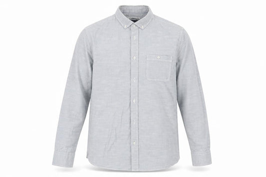 Criminal Mens Blue    Button-Up Size M