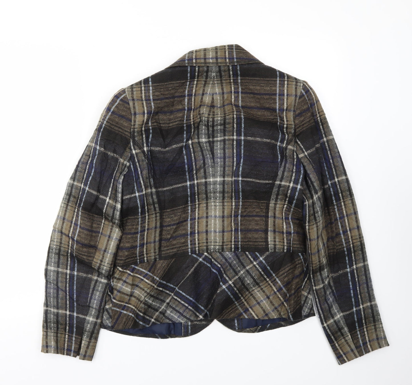 Oscan B Womens Multicoloured Check  Jacket Blazer Size 12