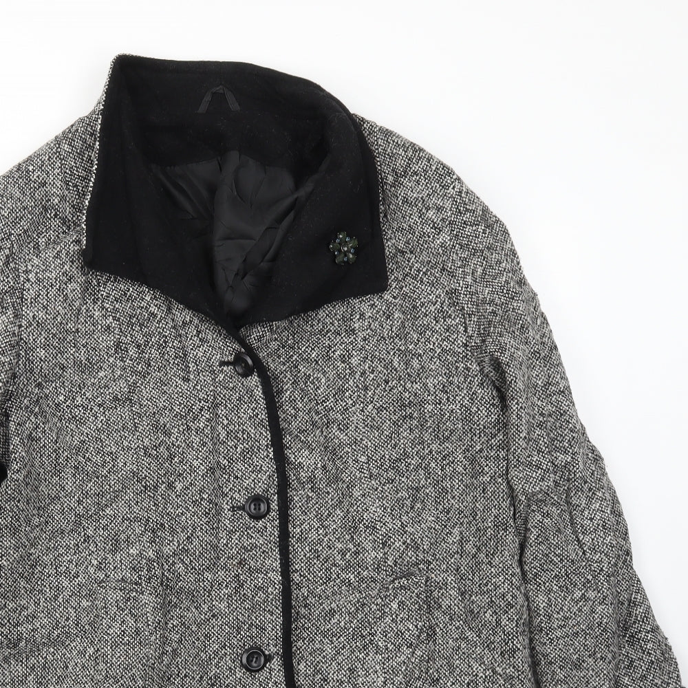 BHS Womens Grey   Jacket Coat Size 14