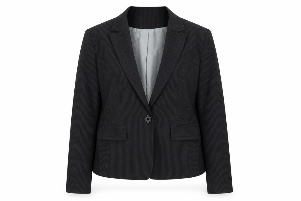 Debenhams Womens Black Striped  Jacket Blazer Size 14