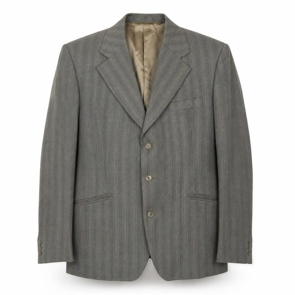 Supreme Mens Brown Striped  Jacket Blazer Size 42