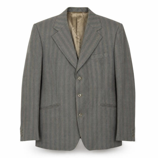 Supreme Mens Brown Striped  Jacket Blazer Size 42