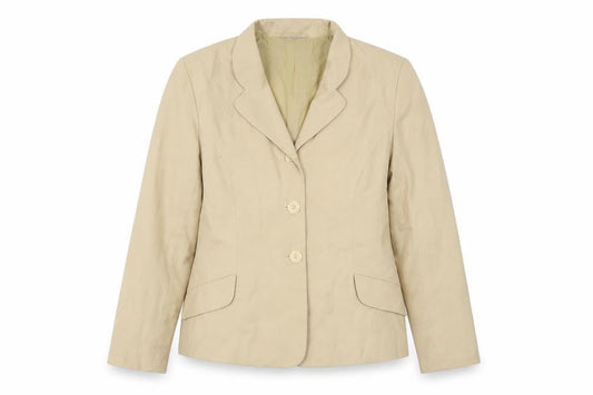 Preworn Womens Beige   Jacket Blazer Size 14