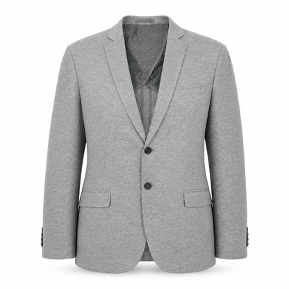 Front view of Easy women’s grey jacket blazer, size L