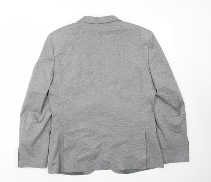 Back view of Easy women’s grey jacket blazer, size L
