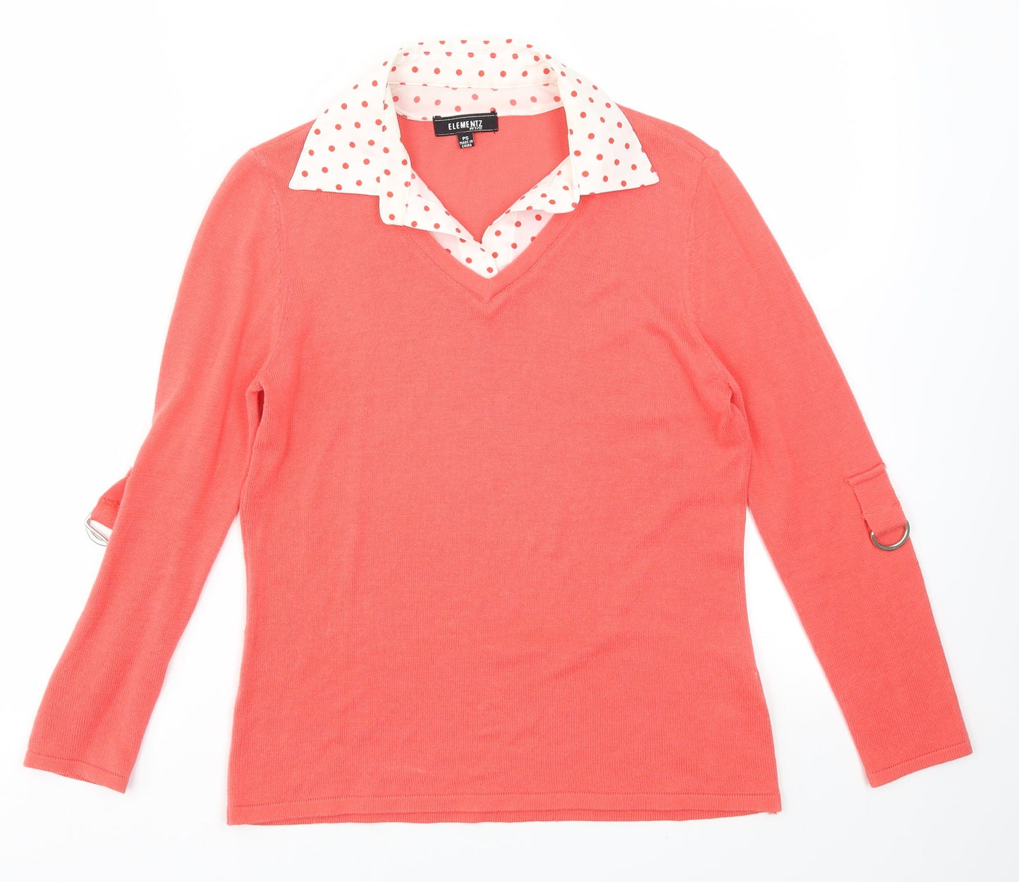 Elementz Womens Red   Pullover Jumper Size S